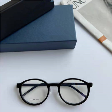 Denmark Brand Retro Round Titanium Glasses Frame Lightweight Men Women Prescription Eyeglasses Spectacles Oculos De Grau 1827