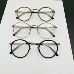 Denmark Brand Retro Round Titanium Glasses Frame Lightweight Men Women Prescription Eyeglasses Spectacles Oculos De Grau 9785