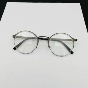 Denmark Brand Retro Round Titanium Glasses Frame Lightweight Men Women Prescription Eyeglasses Spectacles Oculos De Grau 9785
