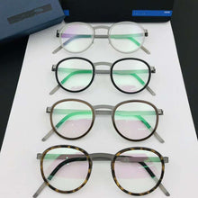 Load image into Gallery viewer, Denmark Brand Retro Round Titanium Glasses Frame Ultra-light Men Women Eyeglasses Spectacles Prescription Oculos De Grau 9709