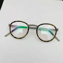Load image into Gallery viewer, Denmark Brand Retro Round Titanium Glasses Frame Ultra-light Men Women Eyeglasses Spectacles Prescription Oculos De Grau 9709