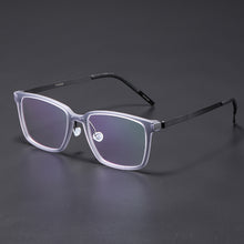 Load image into Gallery viewer, Denmark Brand Screwless Glasses Frame Men Square Titanium Ultralight Prescription Eyeglasses Optica Spectacles Eyewear 1821 Horn