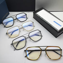 Load image into Gallery viewer, Denmark Brand Titanium Glasses Frame Double Beam Men Women Square Screwless Eyeglasses Ultra-light Prescription 9753