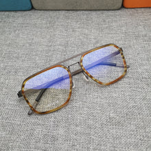 Load image into Gallery viewer, Denmark Brand Titanium Glasses Frame Double Beam Men Women Square Screwless Eyeglasses Ultra-light Prescription 9753