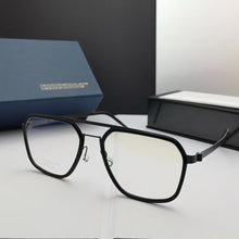 Load image into Gallery viewer, Denmark Brand Titanium Glasses Frame Double Beam Men Women Square Screwless Eyeglasses Ultra-light Prescription 9753
