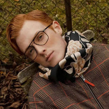 Load image into Gallery viewer, Denmark Brand Titanium Glasses Frame Double Beam Men Women Square Screwless Eyeglasses Ultra-light Prescription 9753