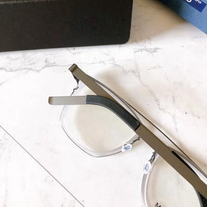 Denmark Brand Titanium Glasses Frame Men Women Ultra-light Prescription Myopia No Screw Eyeglasses Frame Gafas 4507