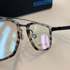 Denmark Brand Titanium Glasses Frame Men Women Ultra-light Prescription Myopia No Screw Eyeglasses Frame Gafas 4507