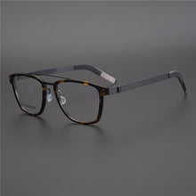 Load image into Gallery viewer, Denmark MOF Titanium Square Glasses Frame Business Men  Eyewear No Screw Hand-made Myopia Optical Eyeglasses Frame
