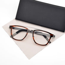 Load image into Gallery viewer, Denmark MOF Titanium Square Glasses Frame Business Men  Eyewear No Screw Hand-made Myopia Optical Eyeglasses Frame