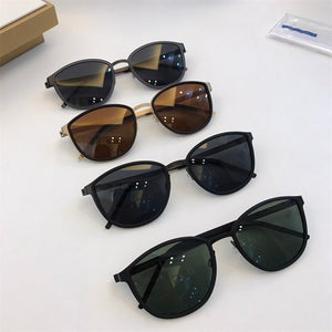 Denmark Titanium Oval Polarized Sunglasses Frame Men's and Women's Retro Anti Glare Gafas Ultra-light 9737 Eyewear