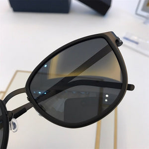 Denmark Titanium Oval Polarized Sunglasses Frame Men's and Women's Retro Anti Glare Gafas Ultra-light 9737 Eyewear