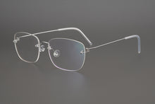 Load image into Gallery viewer, Denmark Retro Lightweight Titanium Rimless Square Glasses for Men and Women Optical Prescription Eyeglasses Frame oculos de grau