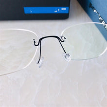 Load image into Gallery viewer, Denmark Retro Lightweight Titanium Rimless Square Glasses for Men and Women Optical Prescription Eyeglasses Frame oculos de grau