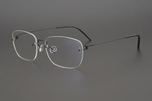 Load image into Gallery viewer, Denmark Retro Lightweight Titanium Rimless Square Glasses for Men and Women Optical Prescription Eyeglasses Frame oculos de grau