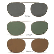 Carica l&#39;immagine nel visualizzatore di Gallery, Depp Style Polarized Clip On Sunglasses Round Men Eyewear For Driving Glasses Snap On Sunglasses Women Metal Oculos De Sol UV400