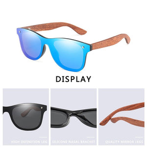 Design Handmade Natural Bubinga Wooden Women Sunglasses Polarized Sun Glasses man Square UV400 Gafas De Sol M304+ Case