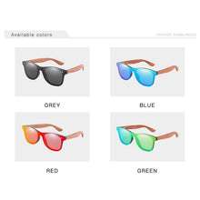 Load image into Gallery viewer, Design Handmade Natural Bubinga Wooden Women Sunglasses Polarized Sun Glasses man Square UV400 Gafas De Sol M304+ Case
