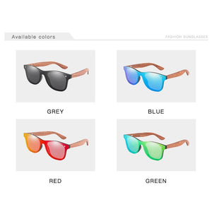 Design Handmade Natural Bubinga Wooden Women Sunglasses Polarized Sun Glasses man Square UV400 Gafas De Sol M304+ Case