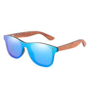 Design Handmade Natural Bubinga Wooden Women Sunglasses Polarized Sun Glasses man Square UV400 Gafas De Sol M304+ Case