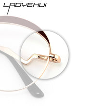 Load image into Gallery viewer, Design Round Women&#39;s Prescription Glasses Frame For Women Decorative Glasses Without Diopters Computer Fake Eyeglasses Oversize