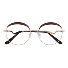Load image into Gallery viewer, Design Round Women&#39;s Prescription Glasses Frame For Women Decorative Glasses Without Diopters Computer Fake Eyeglasses Oversize