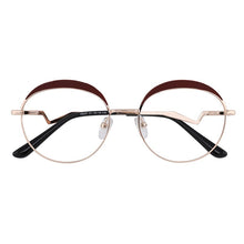 Load image into Gallery viewer, Design Round Women&#39;s Prescription Glasses Frame For Women Decorative Glasses Without Diopters Computer Fake Eyeglasses Oversize