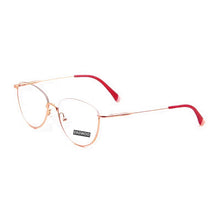 Load image into Gallery viewer, Designed Women Eyeglasses Semi Optical Frame Cat Eye Spring Temple Spectacle Prescription Glasses Half Rim Small Face