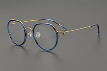 Load image into Gallery viewer, Designer Brand Prescription Round Lightweight Pure Titanium Myopia Reading Glasses Frame Men&#39;s Optical Lense