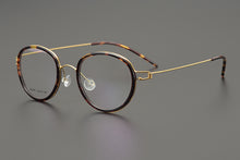 Load image into Gallery viewer, Designer Brand Pure Titanium Prescription Oval Lightweight Myopia Reading Glasses Frame Men&#39;s Woman Optical Lense