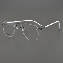 Load image into Gallery viewer, Designer Brand Rimless Prescription Lightweight Pure Titanium Myopia Reading Glasses Frame Men&#39;s Woman Optical Lense