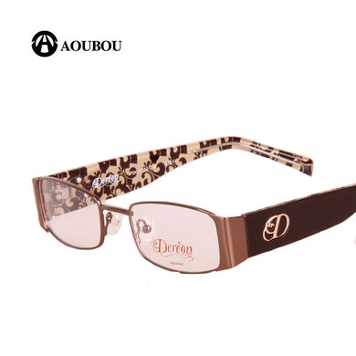 Designer Glasses Men Brown Optical Stainless Steel Frames TR90 Legs Computer Myopia Glasses Frame Lunette de vue B001