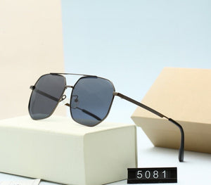 Designer Original Brand Gradient Polarized Toad Sunglasse  Trimming Metal Frame Pilot Sun Glasses Driving UV400 Eyewear
