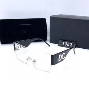 Designer Original Brand Women Men Polarized Sunglasses Big Frame Oval Transparent Shades Sun Glasses Driving Outdoor Eyewear