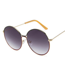 Carica l'immagine nel visualizzatore di Gallery, Designer Round Sunglasses for Women Female Retro Metal Frame Sexy Ladies UV400 Glasses Vintage Shades Women/Men Vintage Oculos