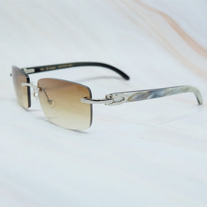Designer Sunglasses Men  carter buffalo sun glasses women buffs shades eyewear rimless square sunglasses gafas de sol