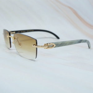 Designer Sunglasses Men  carter buffalo sun glasses women buffs shades eyewear rimless square sunglasses gafas de sol