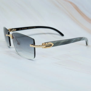 Designer Sunglasses Men  carter buffalo sun glasses women buffs shades eyewear rimless square sunglasses gafas de sol