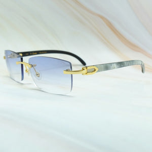 Designer Sunglasses Men  carter buffalo sun glasses women buffs shades eyewear rimless square sunglasses gafas de sol