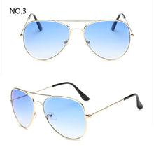 Load image into Gallery viewer, Designer pilot Sunglasses Men pilot sun Glasses pilot Brand Women black mirror retro de sol bag box case sunglasses for men