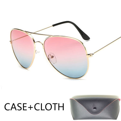 Designer pilot Sunglasses Men pilot sun Glasses pilot Brand Women black mirror retro de sol bag box case sunglasses for men