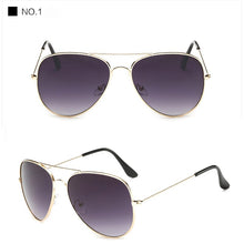 Load image into Gallery viewer, Designer pilot Sunglasses Men pilot sun Glasses pilot Brand Women black mirror retro de sol bag box case sunglasses for men