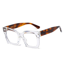 Carica l&#39;immagine nel visualizzatore di Gallery, Desinger Acetate Square Optical Frame Ladies TR90 Tortoiseshell Clear Oversized Glasses Prescription Eyeglasses Frames For Women