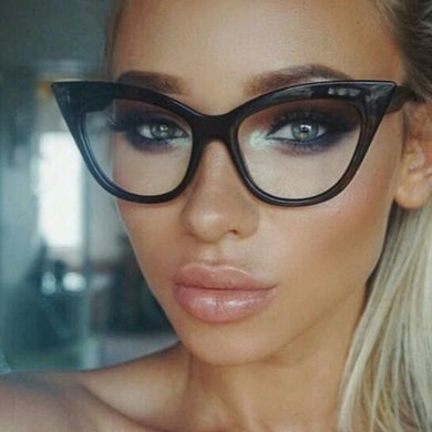 DesolDelos 2019  Cat Eye Glasses Frame Women Brand Designer Optical Eyeglasses Ladies  Retro Clear Glasses