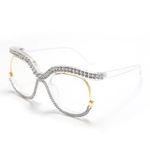 Load image into Gallery viewer, Diamond Blue Light Blocking Glasses Retro Square Frames Men Women Sunglasses UV400 Eyeglasses Spectacle Frames Eyewear