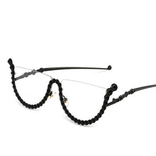 Load image into Gallery viewer, Diamond Cat Eye Sunglasses Women Semi-Rimless Sun Glasses  Brand Designer Crystal Sexy Frame Rhinestone Eyewear Oculos