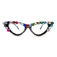 Load image into Gallery viewer, Diamond Cat Eye optical Frames Women Small Frames Vintage Sun Glass Men Steampunk Retro Eyewear UV400 Spectacle Frames