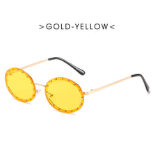 Load image into Gallery viewer, Diamond Oval Small Frame  Sunglasses Men Women Shades UV400 Vintage Glasses