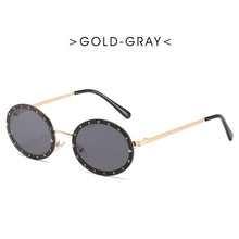 Load image into Gallery viewer, Diamond Oval Small Frame  Sunglasses Men Women Shades UV400 Vintage Glasses