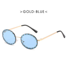 Load image into Gallery viewer, Diamond Oval Small Frame  Sunglasses Men Women Shades UV400 Vintage Glasses